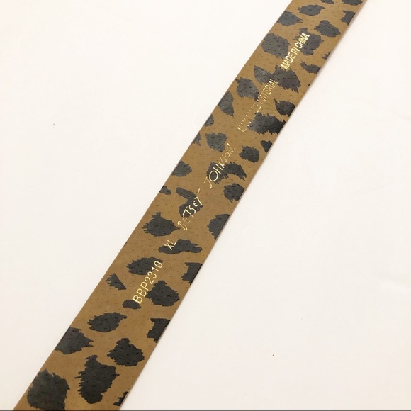 BETSY JOHNSON LEOPARD BELT SZ XL-EUC - Picture 5 of 7